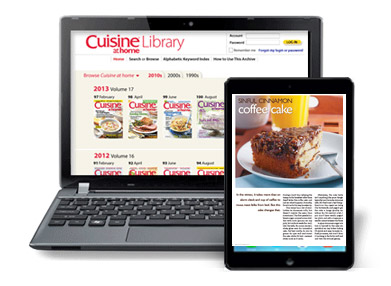 Cuisine at home Back Issue Library ONLINE